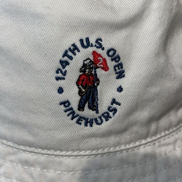 New White Pinehurst Logo 124th US OPEN Mens Golf Bucket Hat Cap 2024 Putter Boy - Picture 2 of 6
